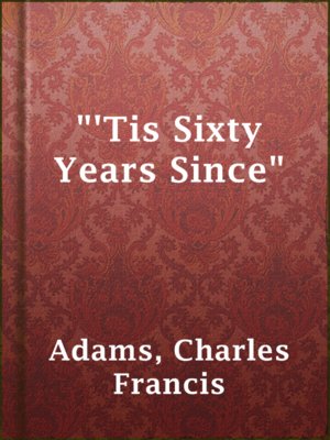 cover image of "'Tis Sixty Years Since"